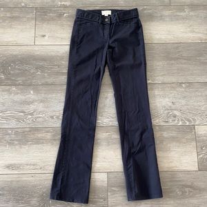 LOFT blue twill straight leg pants, size 00.